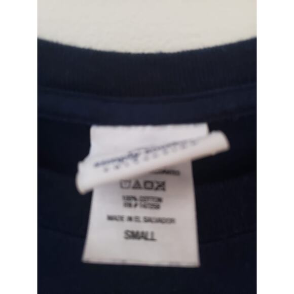 Simply Southern Women's SMALL Owl Long Sleeved Tee Navy - Picture 4 of 4